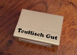 Streichholzschachtel-Hülle aus Edelstahl
