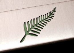 Hülle für Streichholzschachteln mit ausgesägtem Farnblatt