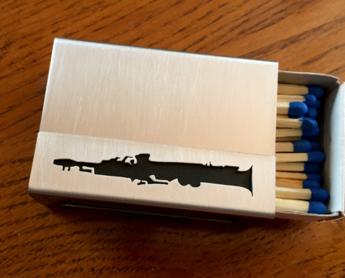 Hülle mit Klarinette