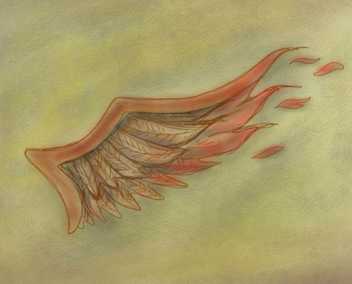 Skizze eines Flügels