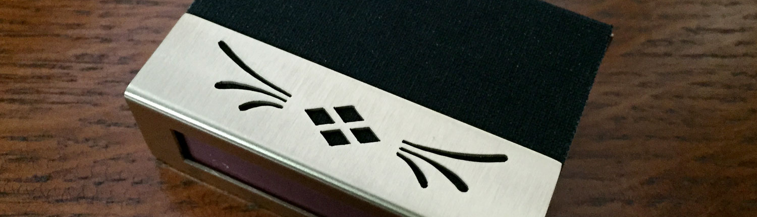 Streichholzschachtel-Hülle aus Messing