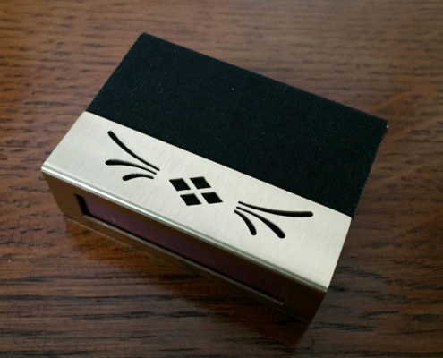 Streichholzschachtel-Hülle aus Messing